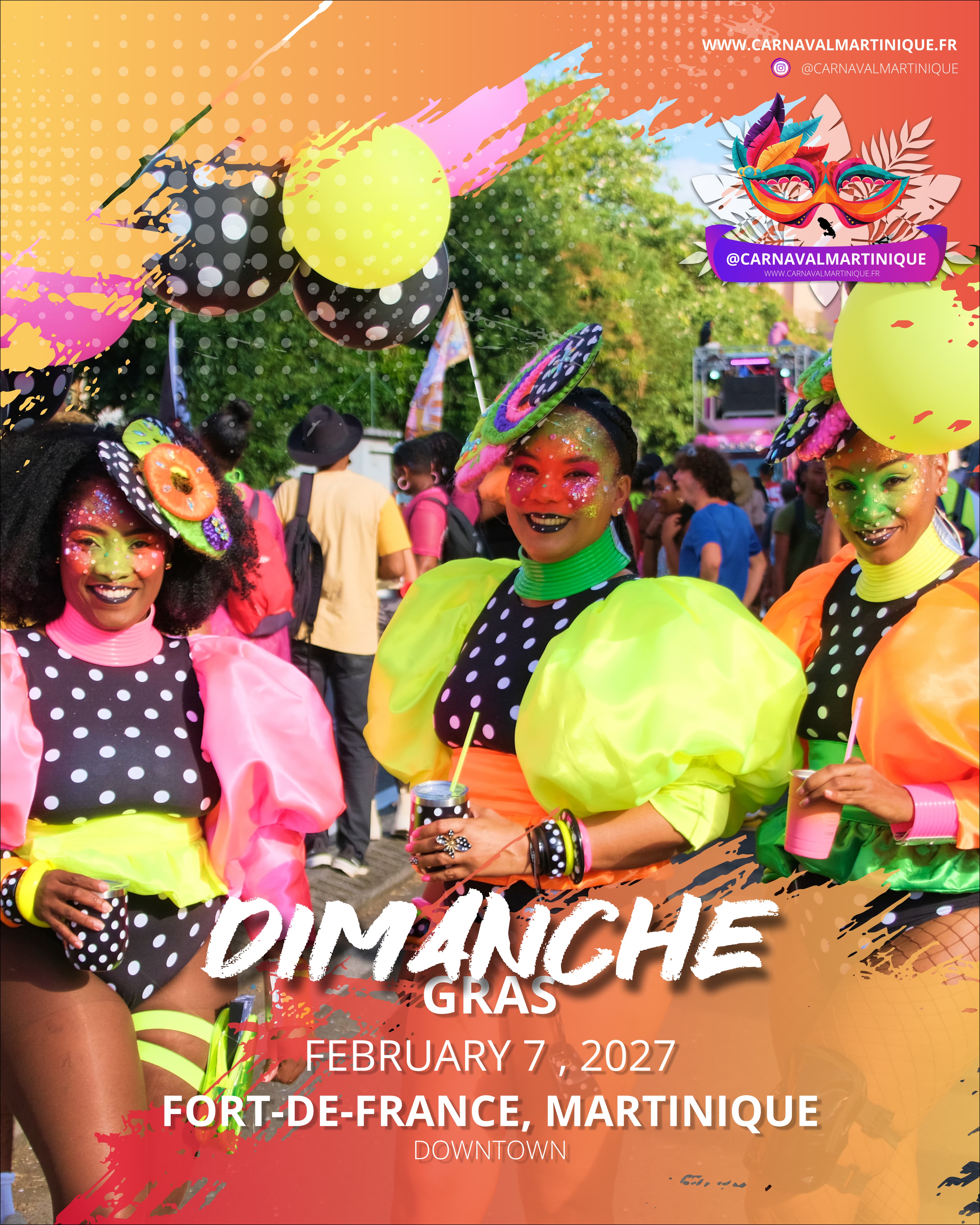 Déclinaison de visuels Instagram pour le Carnaval de la Martinique